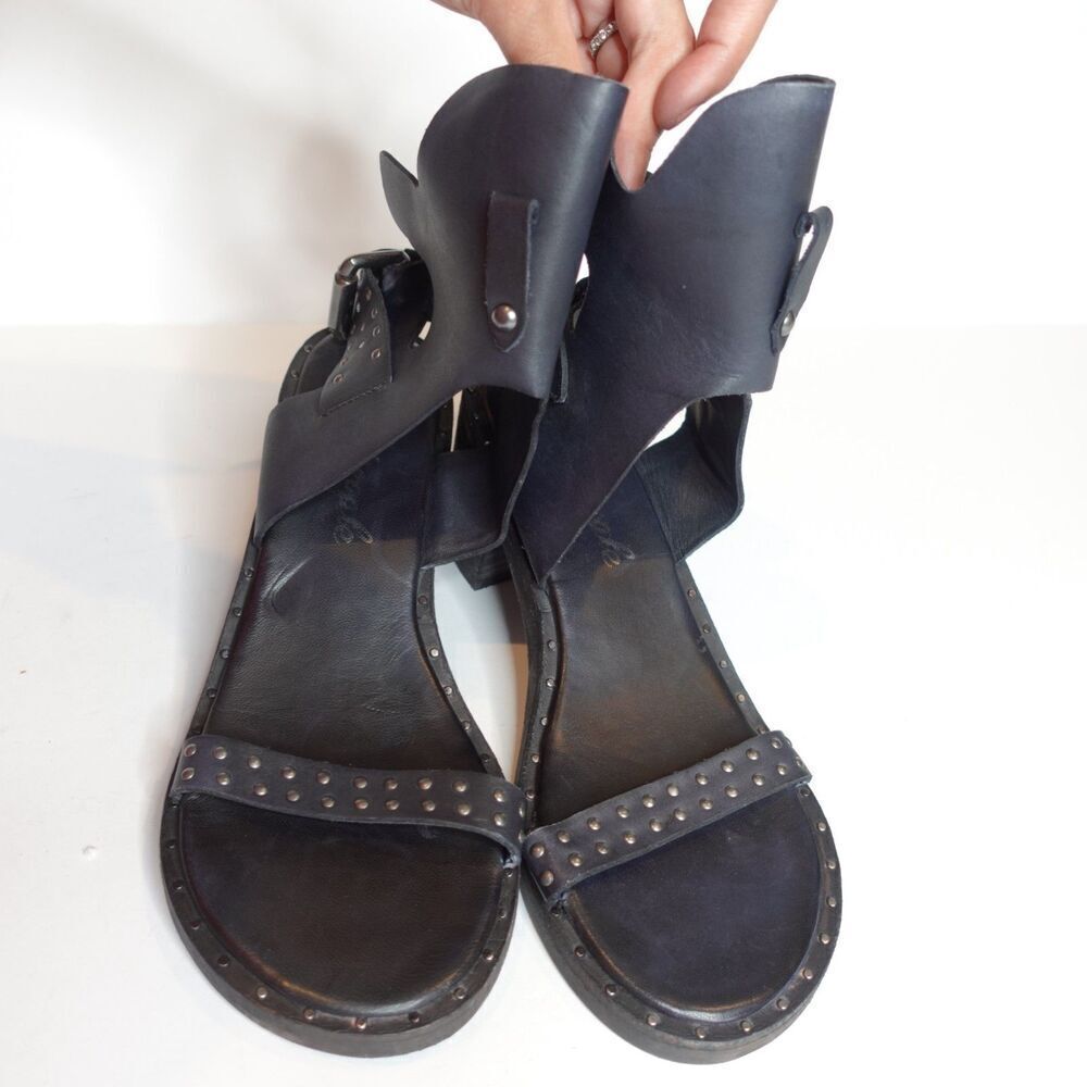 Free People Happiness Block Heel Sandal Size 37 Flawed (read description)